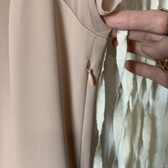 Philosophy de Alberta Ferretti Blush Short Sleeve Sheer Neckline Dress… - Picture 9 of 16